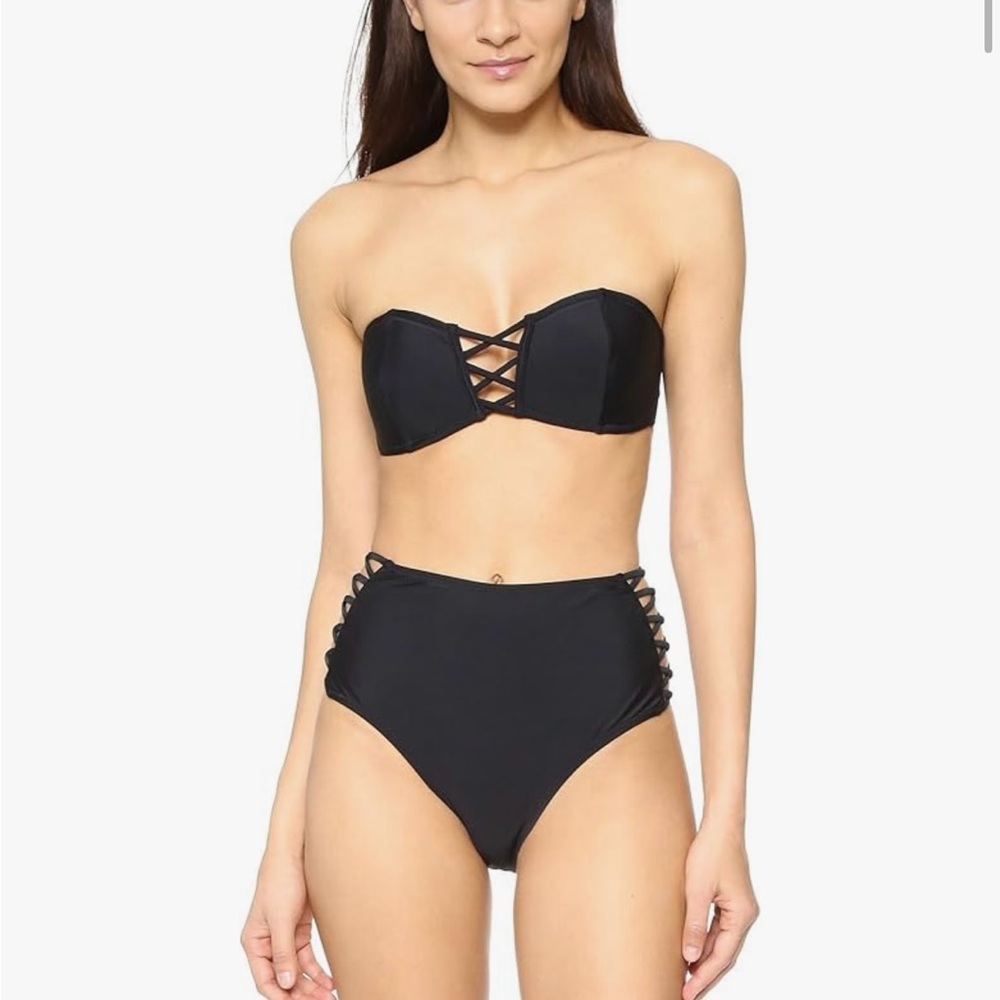 Mink Pink Strappy High-Waisted Bikini